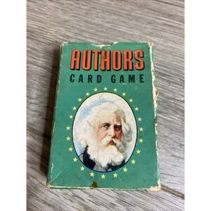Vintage Whitman Authors Card Game 1950s  44 Cards Complete